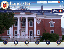 Tablet Screenshot of ci.lancaster.ma.us